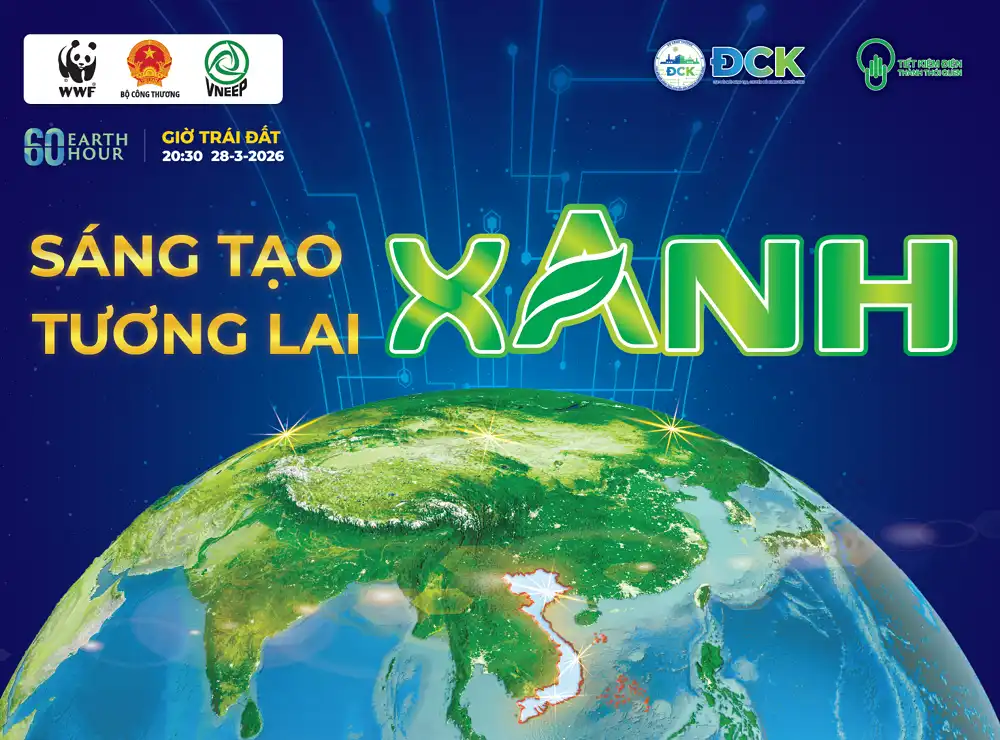 Hà Nội hưởng ứng Giờ Trái đất 2026: Sáng tạo xanh – Tương lai xanh