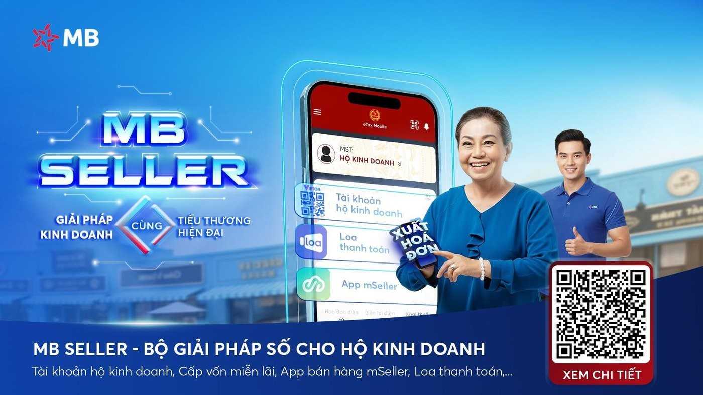 BIZ MBBank và MB Seller: giải pháp số đồng hành cùng người nộp thuế